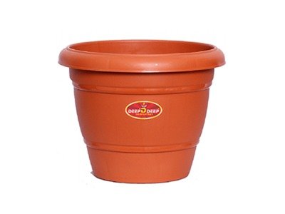 BROWN PLANTER- 10 inch
