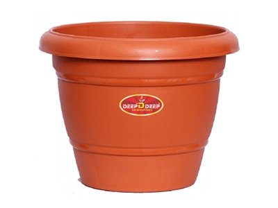 BROWN PLANTER- 14 inch
