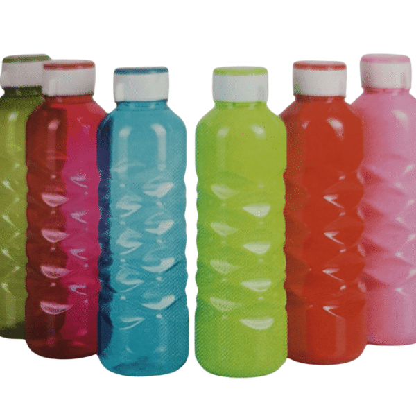 DOUBLE COLOR CAP ECO BOTTLE (38 MM)- 6NOS (800 ML)